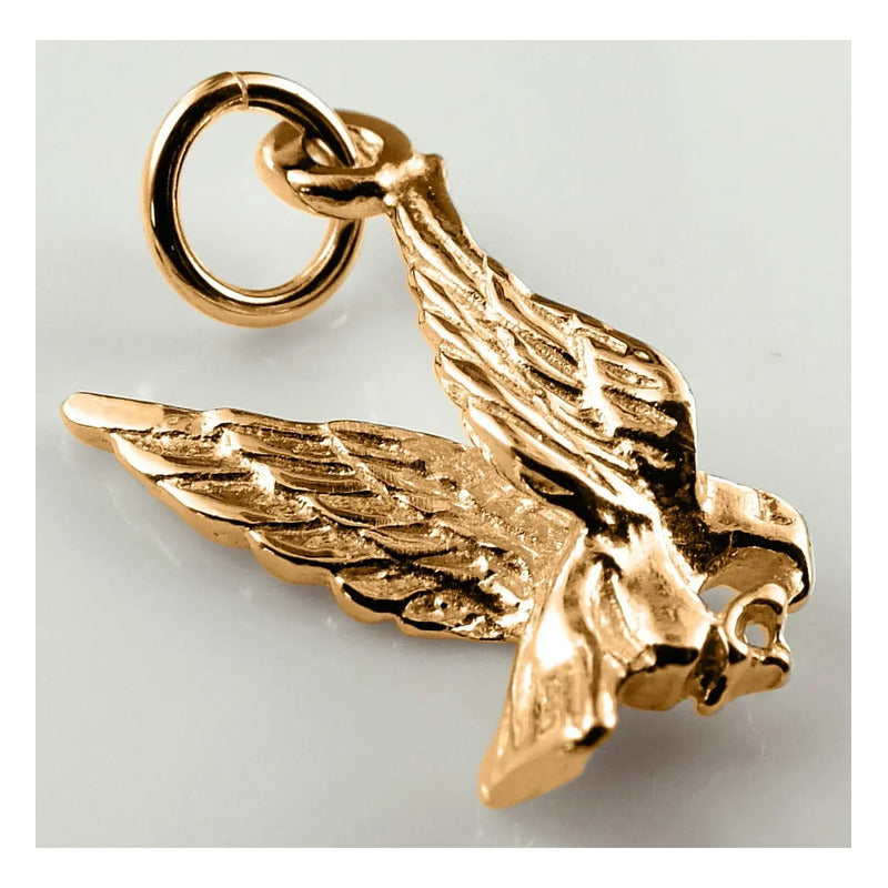 Pingente Águia De Prata 925 Dourada 18k - Exclusivo Dourado