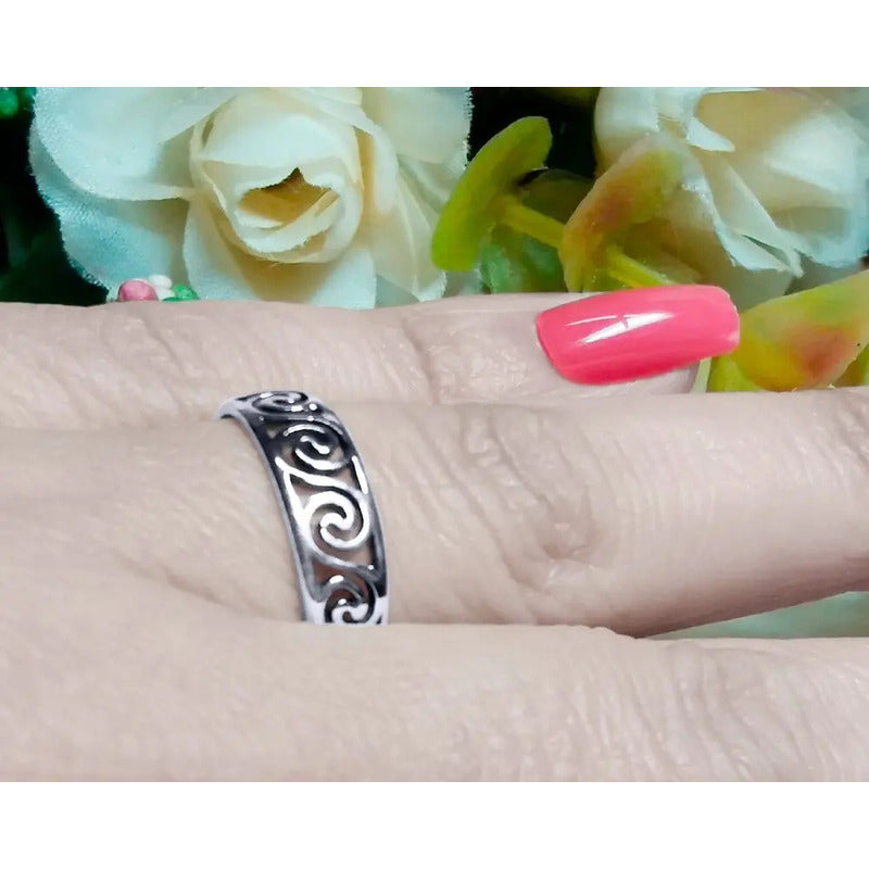 Anel Celta Swirl Pura Prata 925 - Exclusivo