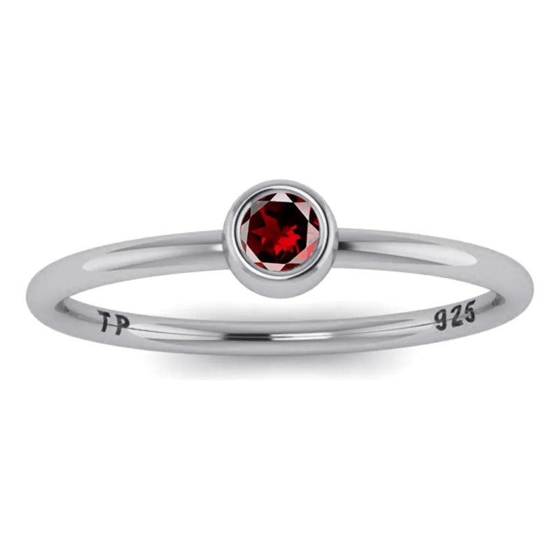 Anel Solitário Zirconia Grande Pura Prata 925 - Exclusivo Tamanho 30 Prateado