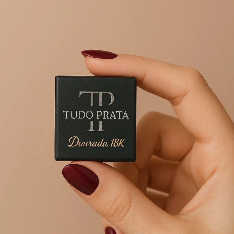 Anel Prata 925 Dourada 18k Celta Knot Trinity - Zircônia