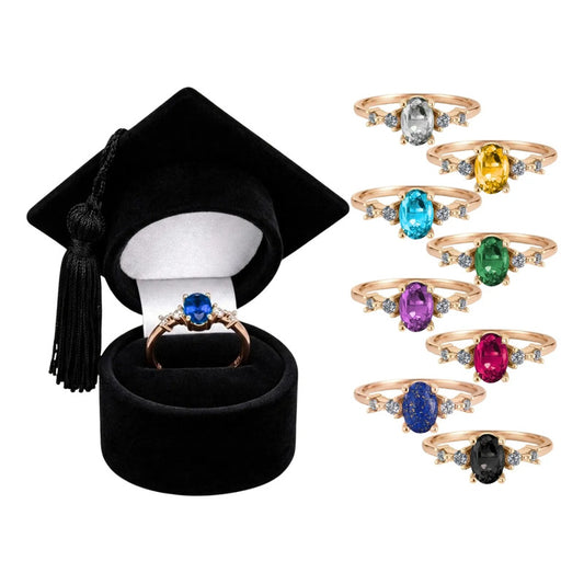 Anel Formatura Diversas Areas Prata 925 Dourada 18k + Capelo Safira 14-15