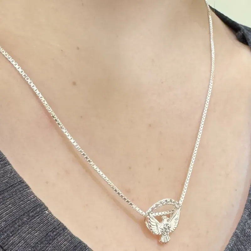 Colar Zircônia Prata 925 Espirito Santo - Veneziana Prata