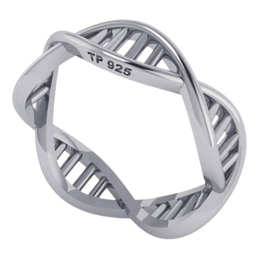 DNA Genome Biology Ring Pure 925 Silver - Best Price