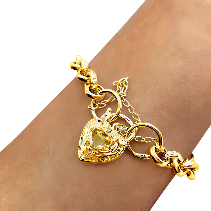 Pulseira Prata 925 Dourada 18k Elo Português - Exclusiva
