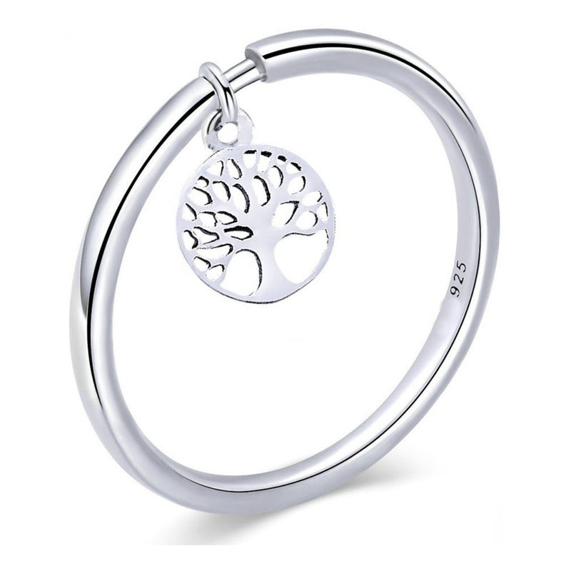 Kit Anel E Bracelete Arvore Da Vida Prata 925- Melhor Preço
