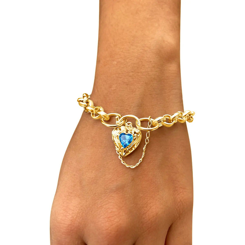Pulseira Prata 925 Dourada 18k Elo Português - Exclusiva
