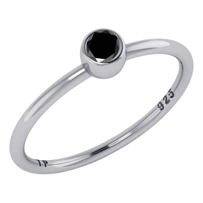 Anel Solitário Zirconia Grande Pura Prata 925 - Exclusivo Tamanho 30 Prateado