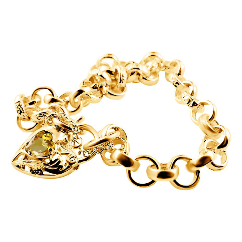 Pulseira Prata 925 Dourada 18k Elo Português - Exclusiva