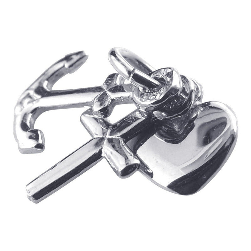 Pingente Pura Prata 925 Esperança, Fé E Caridade - Exclusivo