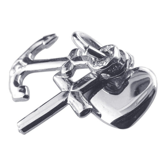 Pingente Pura Prata 925 Esperança, Fé E Caridade - Exclusivo