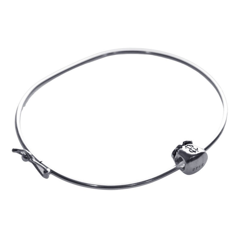 Pulseira Bracelete Rígido Prata 925- Saco De Dinheiro Sorte