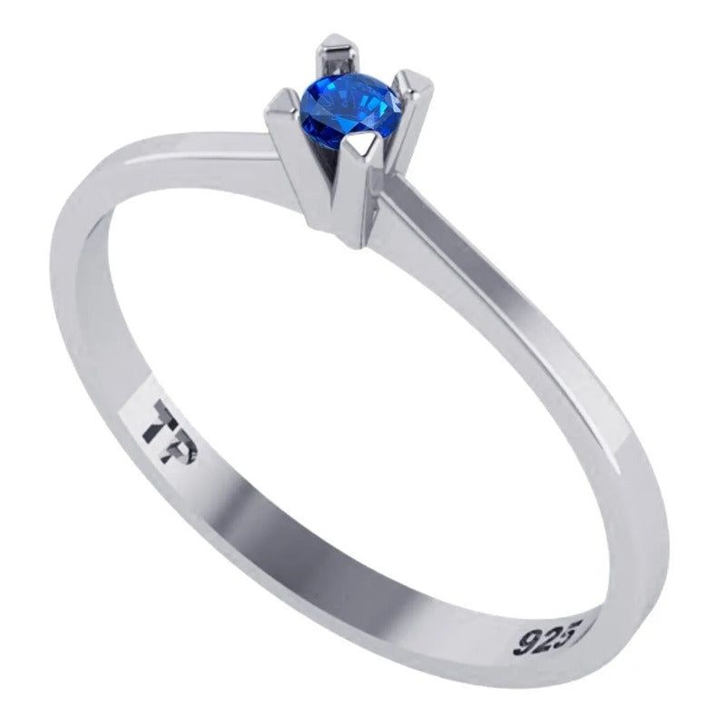 Anel Solitário Zirconia Grande Pura Prata 925 - Exclusivo Tamanho 30 Prateado
