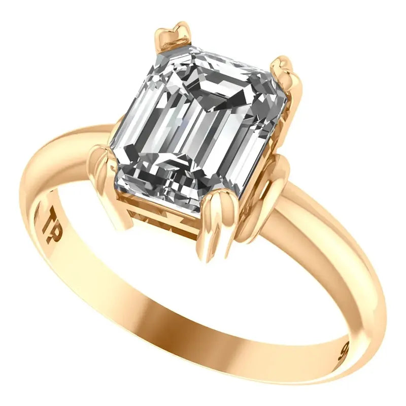 Kit Anel E Colar Vintage Prata 925 Dourada 18k - Zircônia