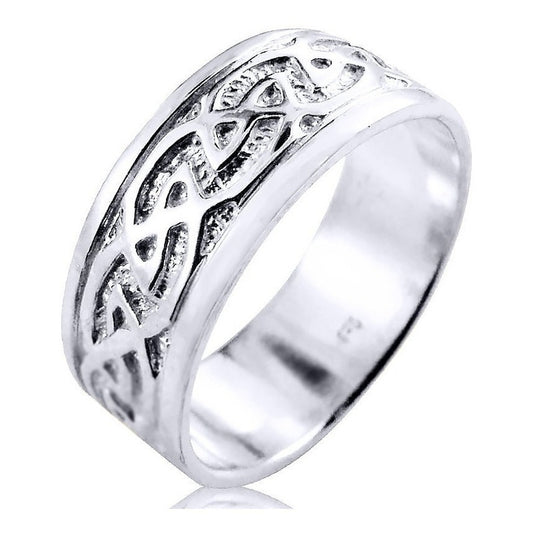 Anillo celta de infinito para hombre en plata 925 pura - Exclusivo