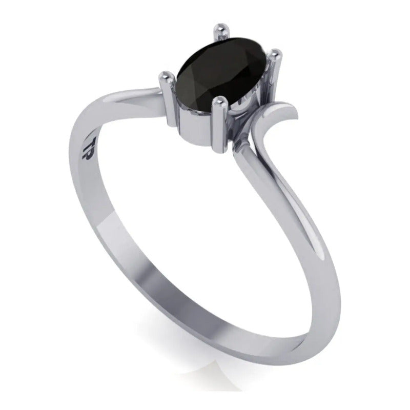 Anel Roma Prata 925 Black Onix Natural - Exclusivo