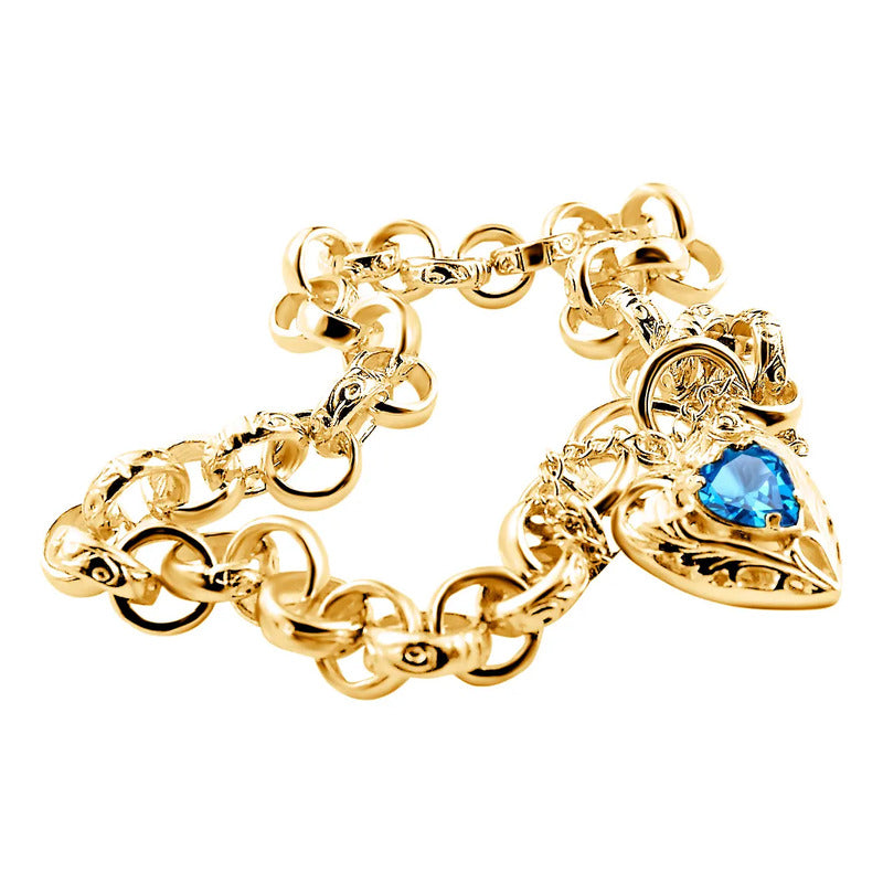 Pulseira Prata 925 Dourada 18k Elo Português - Exclusiva