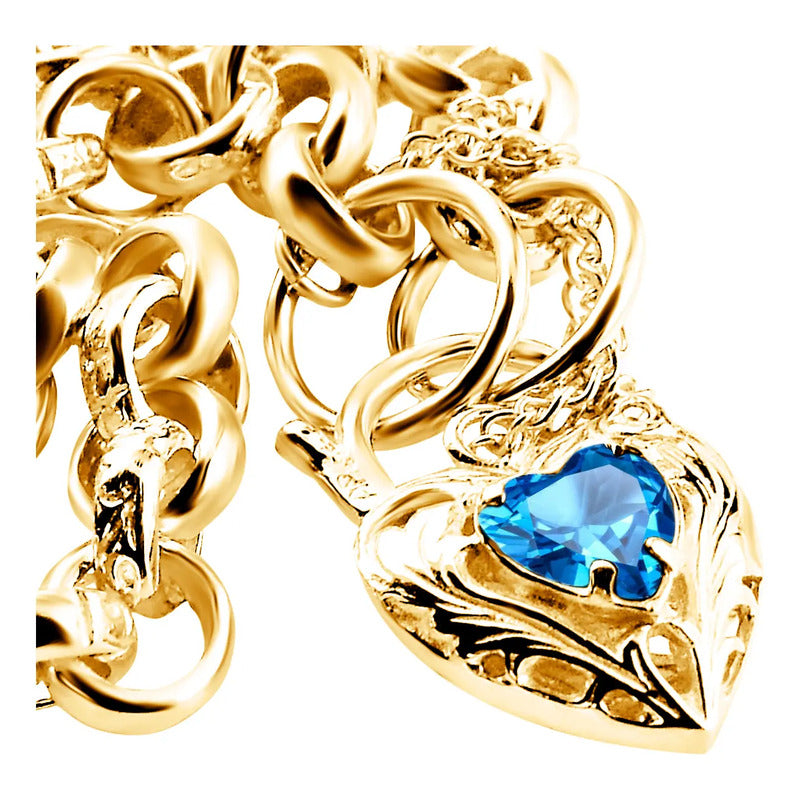 Pulseira Prata 925 Dourada 18k Elo Português - Exclusiva