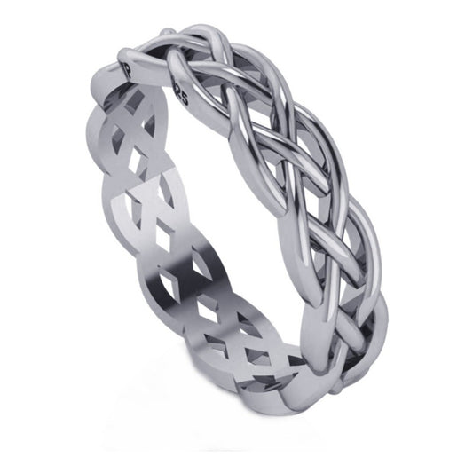Celtic Infinity Ring Pure 925 Silver Unisex - Exclusive