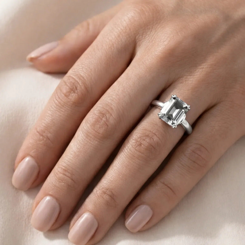 Anel Zirconia Pura Prata 925 Vintage - Exclusivo