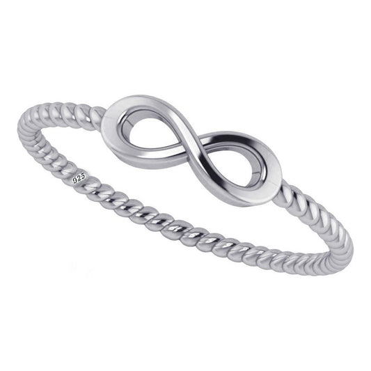 925 Silver Infinity Ring - With Warranty Certificate