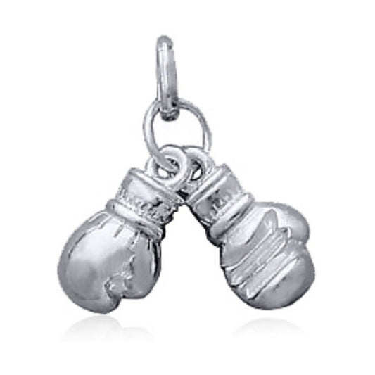 Pingente Pura Prata 925 Par Luva De Boxe - Exclusivo  -  Compre Joias Direto Da Fábrica E Economize Dinheiro