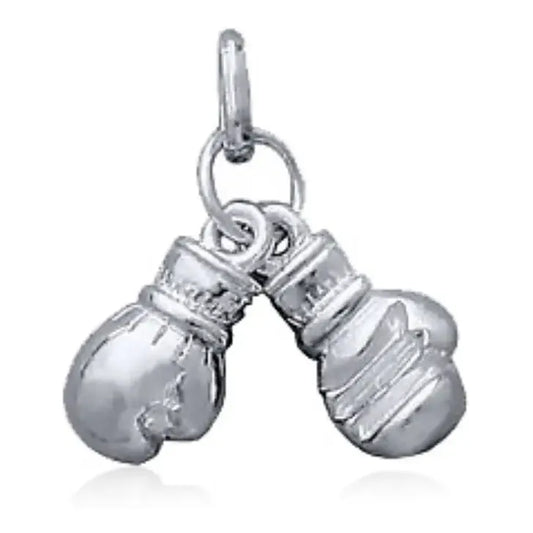 Pingente Pura Prata 925 Par Luva De Boxe - Exclusivo Prata