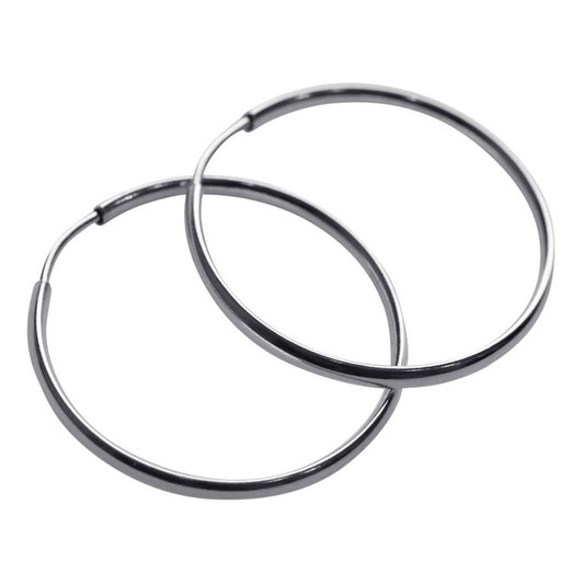 Brinco Argola Pequena De Prata 925 Redonda - 22mm Feminina