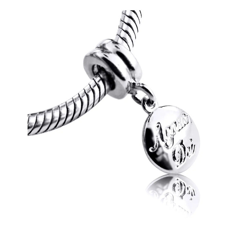 Charm Berloque Agnus Dei Pura Prata 925 - Exclusivo Prata