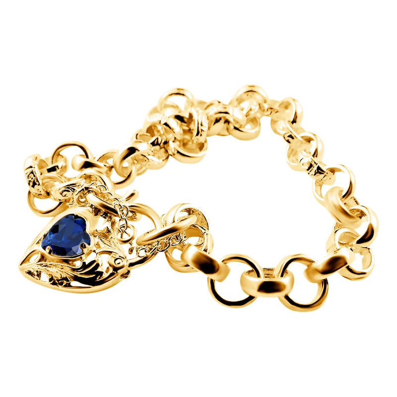 Pulseira Prata 925 Dourada 18k Elo Português - Exclusiva