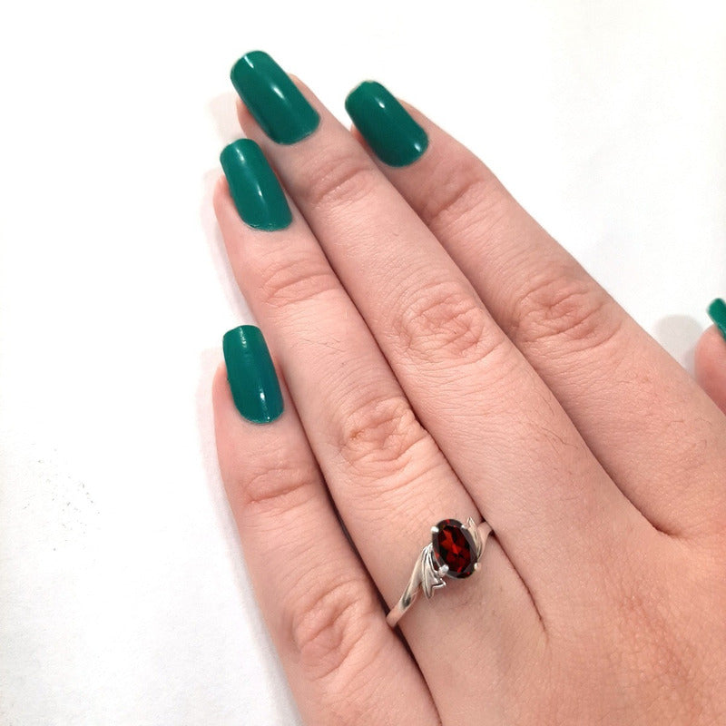 Anel Wings Granada Oval Pura Prata 925 - Exclusivo