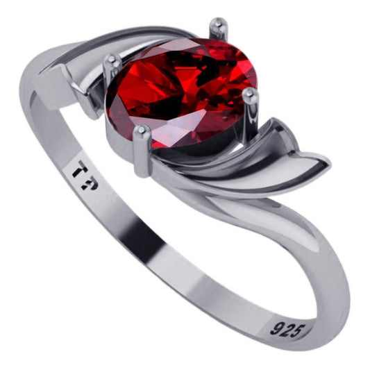 Anel Wings Granada Oval Pura Prata 925 - Exclusivo