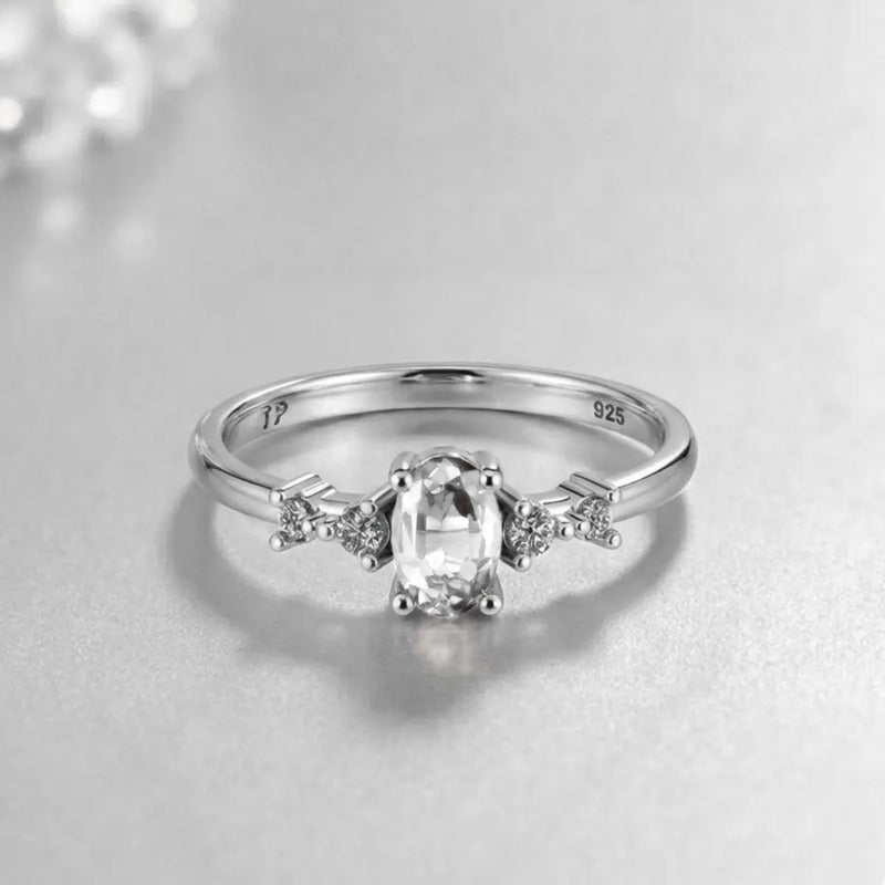 Anel London Zirconia Pura Prata 925 - Exclusivo