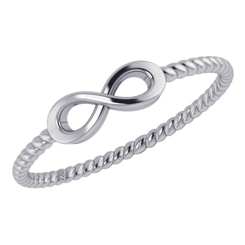 925 Silver Infinity Ring - With Warranty Certificate