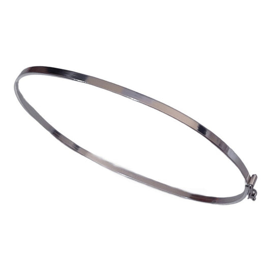 Pulseira Bracelete Rígido Pura Prata 925 -trava De Segurança