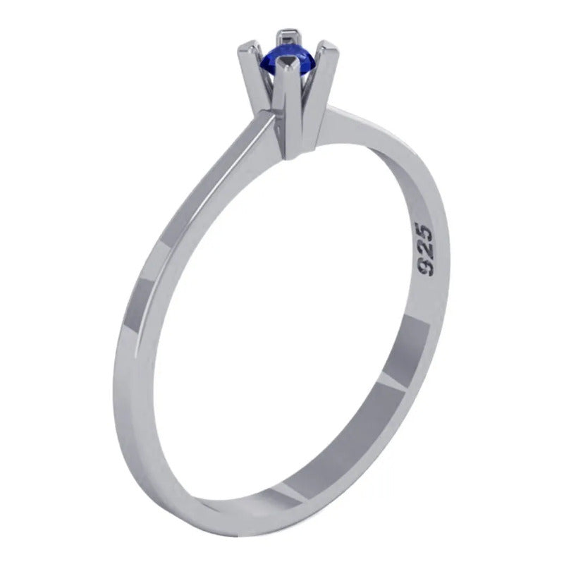 Anel Solitário Zirconia Grande Pura Prata 925 - Exclusivo Tamanho 30 Prateado