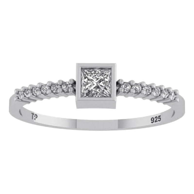 Anel Solitário York Zirconia Pura Prata 925 - Exclusivo 19