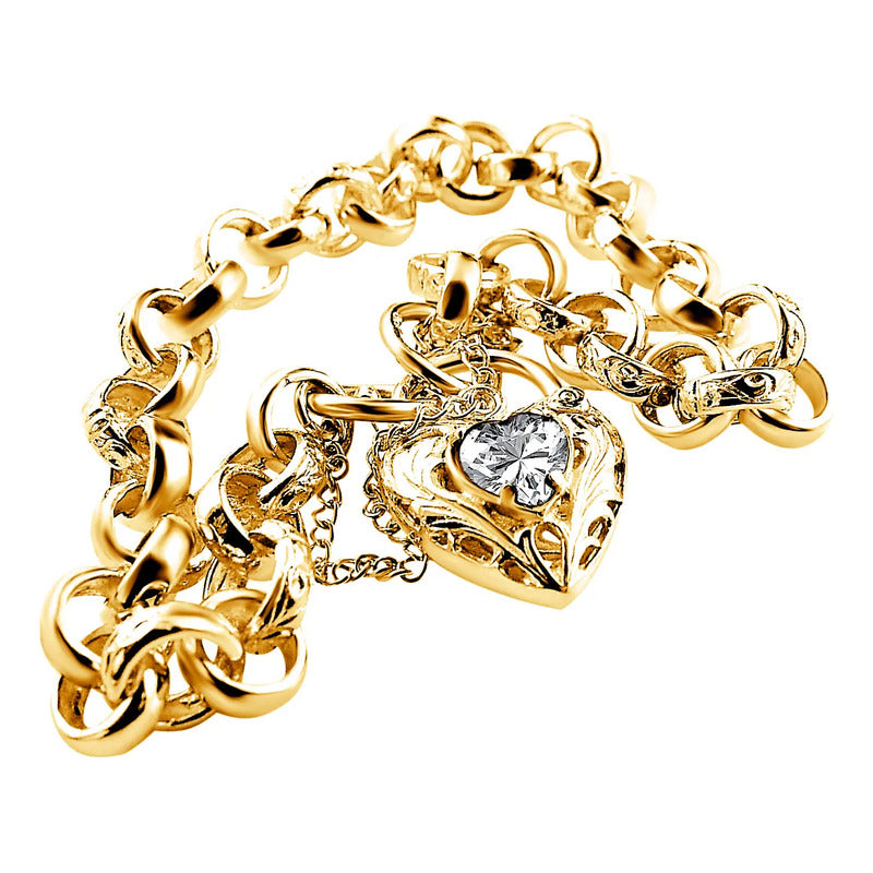 Pulseira Prata 925 Dourada 18k Elo Português - Exclusiva