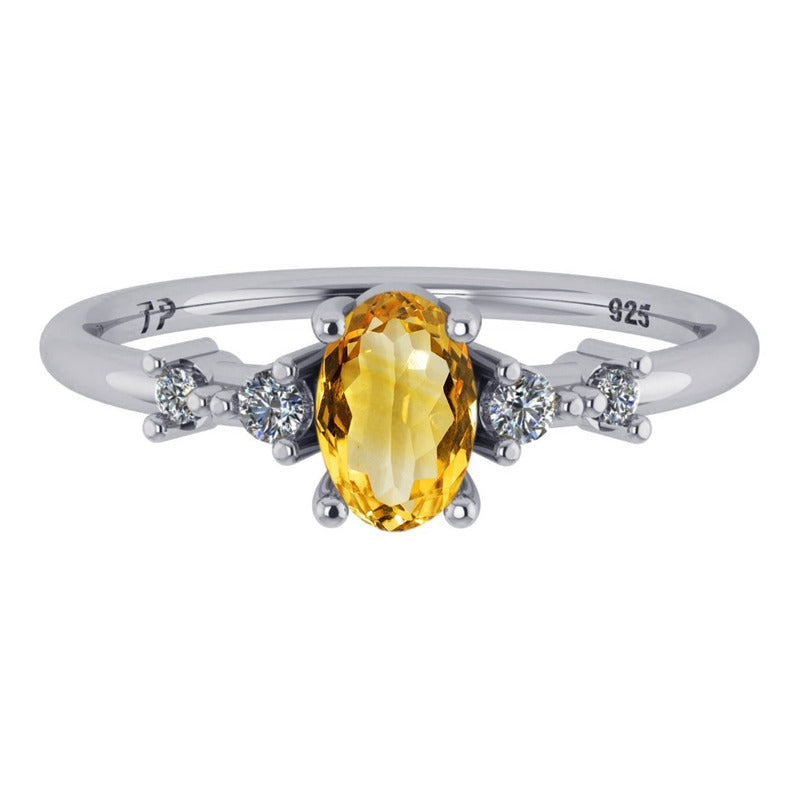 London Citrine Ring Pure 925 Silver - Exclusive Sizes