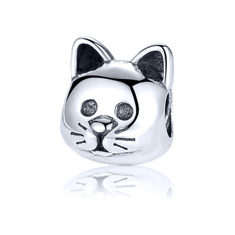 Berloque Gatinho Prata 925 Charm - Exclusivo  -  Compre Joias Direto Da Fábrica E Economize Dinheiro