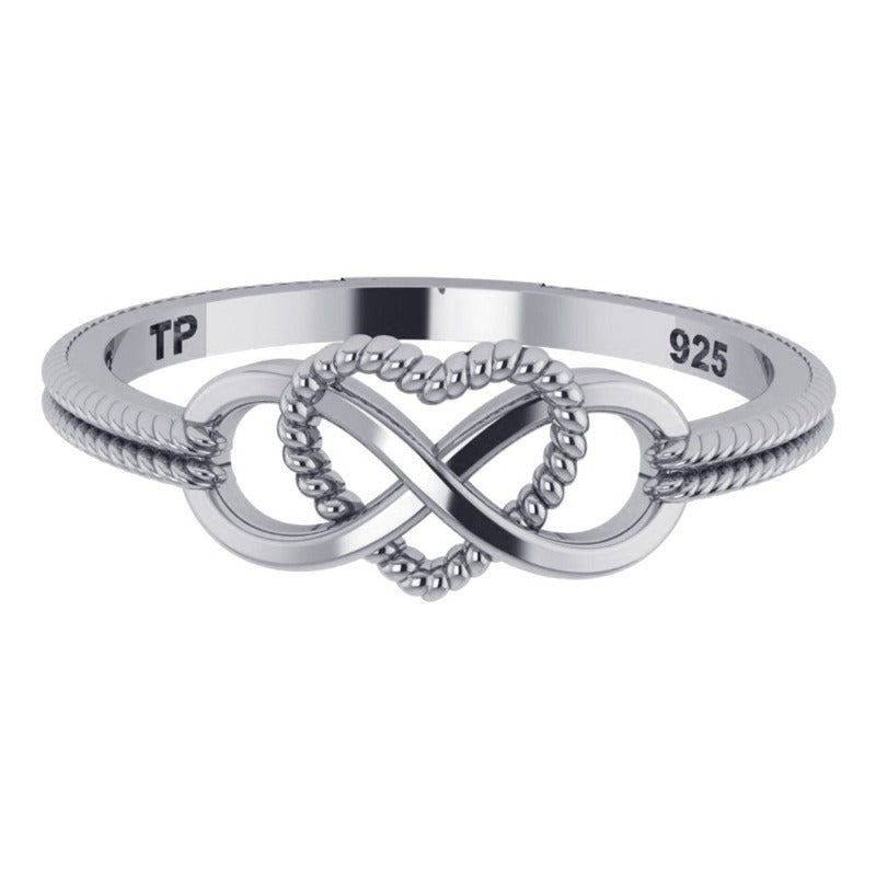 Kit de Anillo Infinito y Aro Corazón en Plata 925 - Mejor Precio