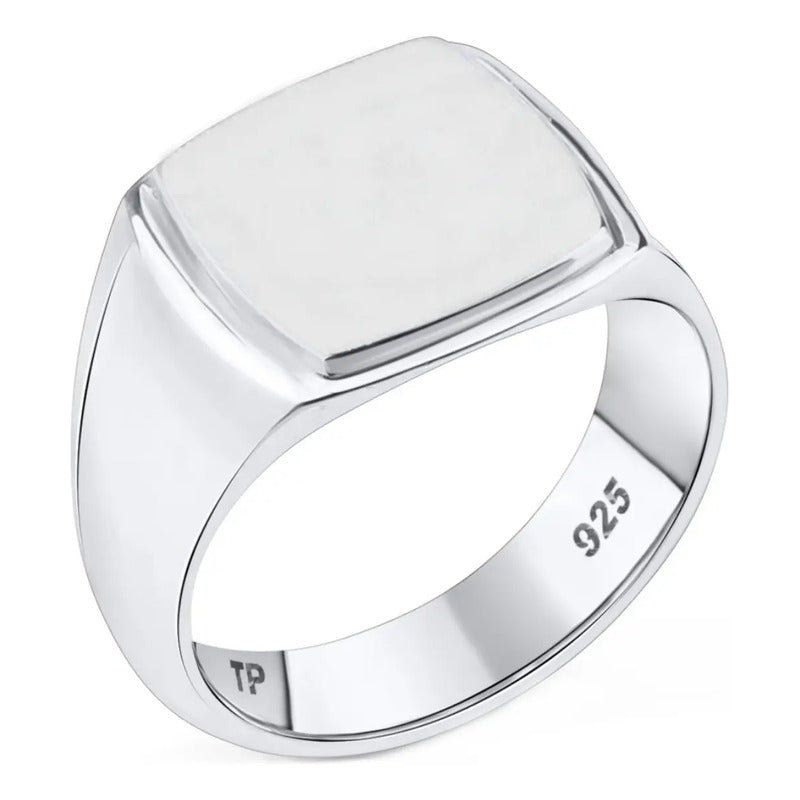 Anel Masculino De Prata 925 Sólido Largo Maciço - Exclusivo