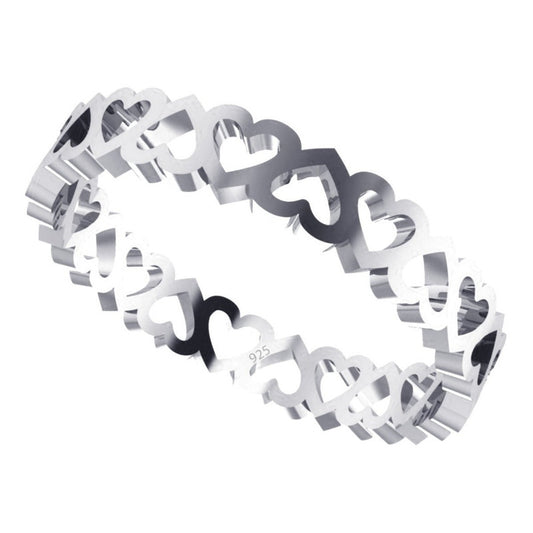 Pure 925 Silver Hearts Ring - Women's - Buy Jewelry Direct From The Factory And Save Money