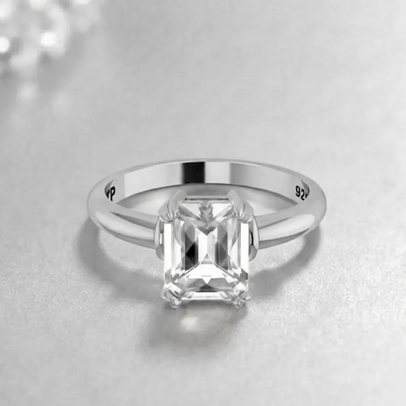Anel Zirconia Pura Prata 925 Vintage - Exclusivo