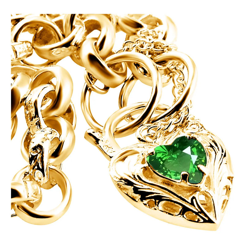 Pulseira Prata 925 Dourada 18k Elo Português - Exclusiva