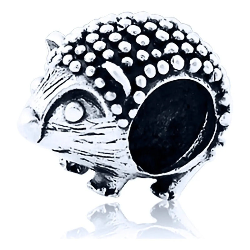 Charm Berloque Porquinho Espinho Prata 925 - Exclusivo Prateado