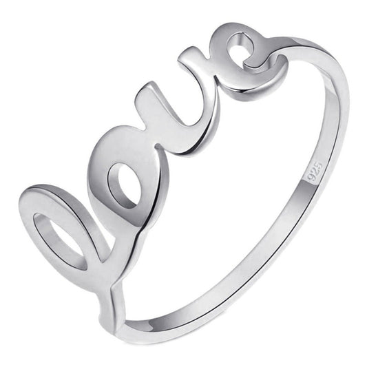 Anel Love Amor Pura Prata 925 - Melhor Preço
