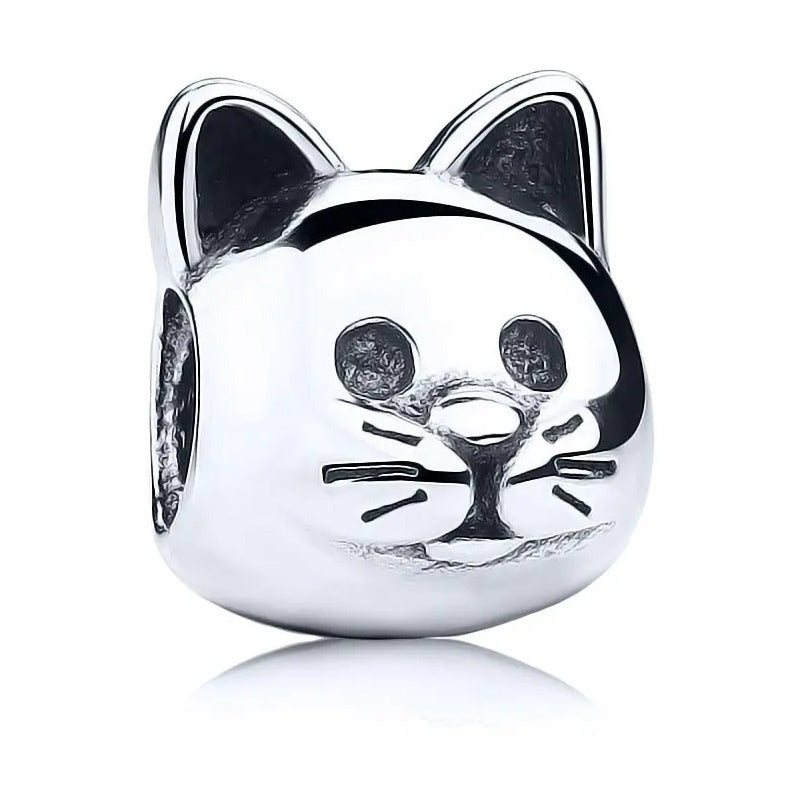 Berloque Gatinho Prata 925 Charm - Exclusivo  -  Compre Joias Direto Da Fábrica E Economize Dinheiro Prata