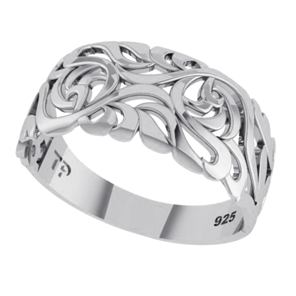 Anel Bombê Filigrana Prata 925 - Exclusivo