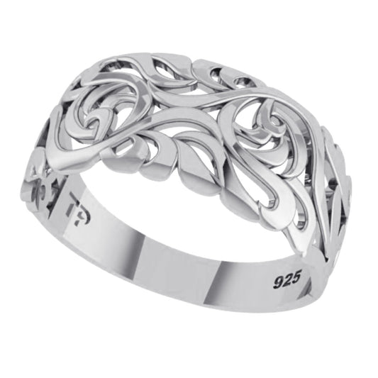 Anel Bombê Filigrana Prata 925 - Exclusivo