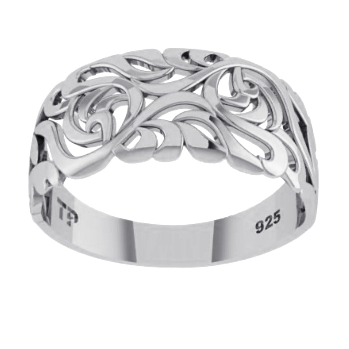 Anel Bombê Filigrana Prata 925 - Exclusivo